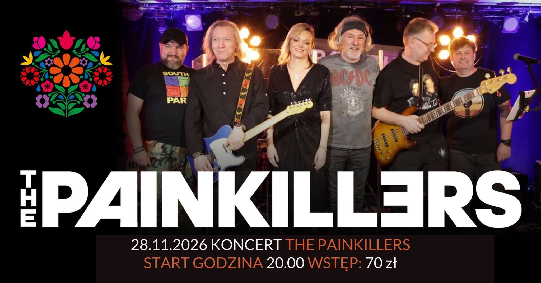 Koncert Zespołu Thepainkillers | Andrzejki 28.11.2026 godź. 20:00